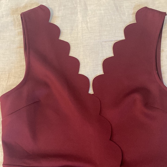 NWT Burgundy Cocktail Dress - Picture 2 of 3